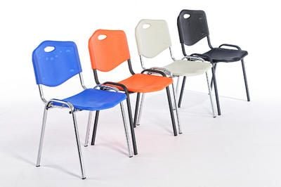 Abwischbare Besucherstühle aus Kunststoff